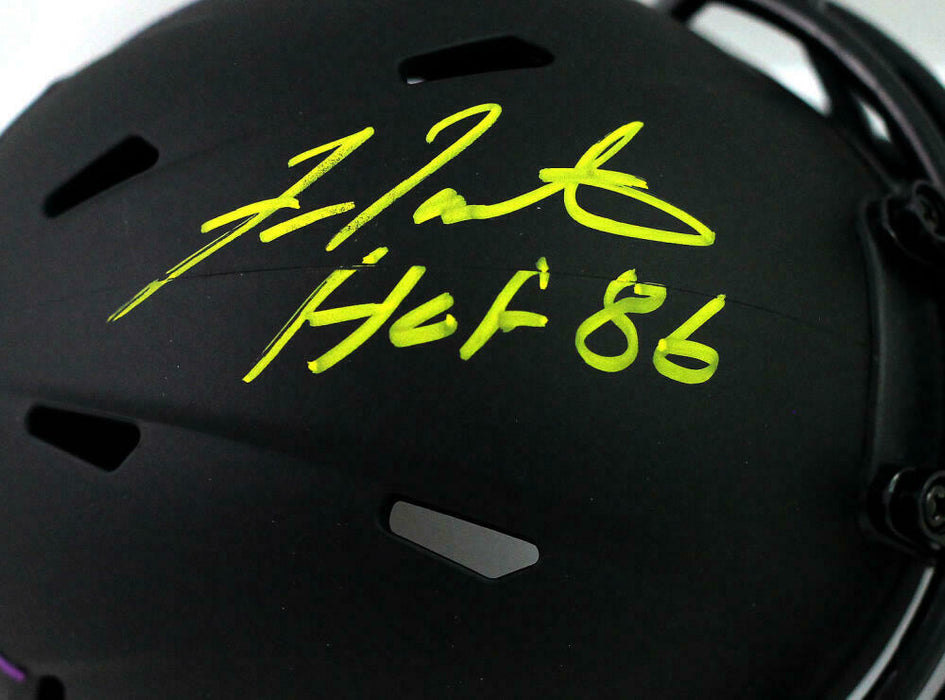 Fran Tarkenton Minnesota Vikings Signed Eclipse Mini Helmet w/ HOF (JSA COA)