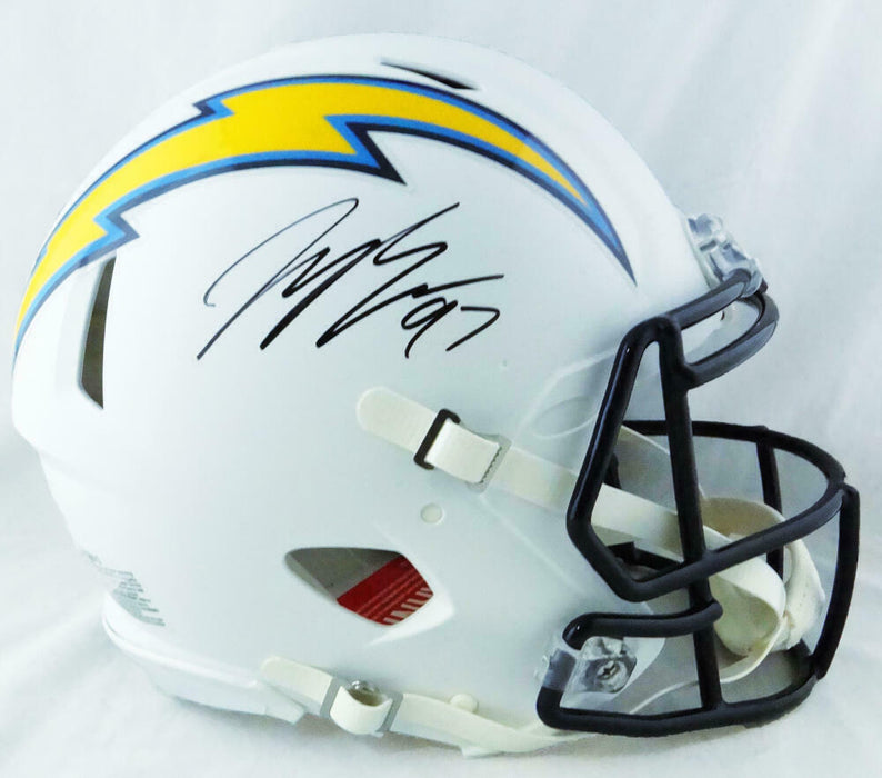 Joey Bosa Los Angles Chargers Signed Flat White Authentic Helmet (BAS COA)