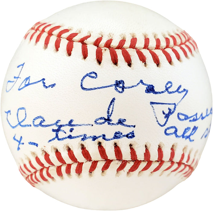 Claude Passeau Pittsburgh Pirates Signed Pirates NL Baseball with "For Corey" F41084 (PSA COA)