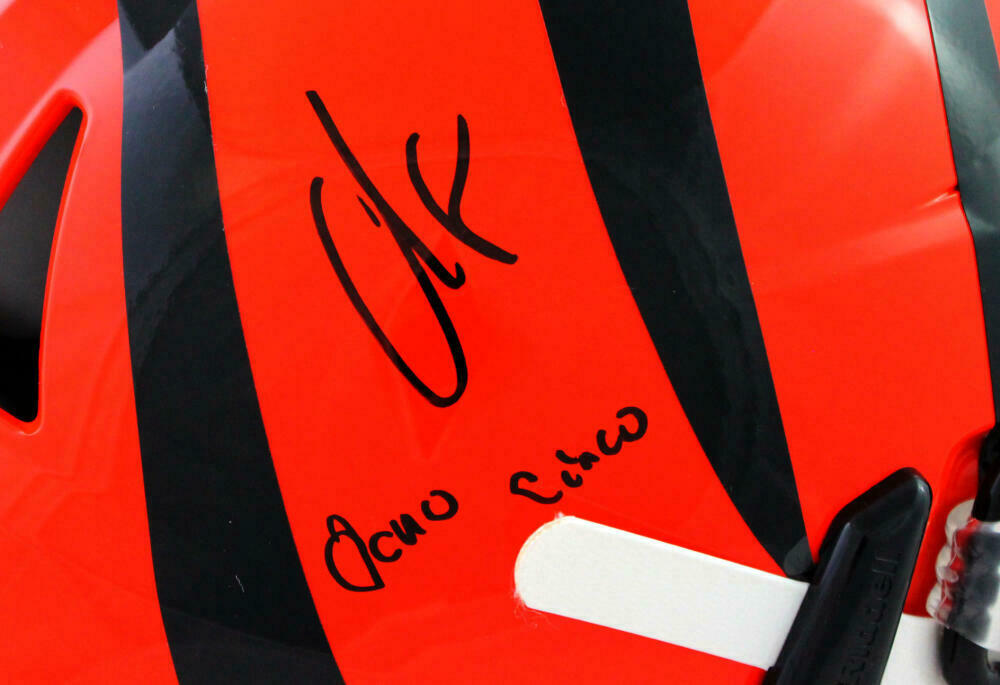 Chad Johnson Cincinnati Bengals Signed F/S Speed Flex Authentic Helmet w/Insc (BAS COA)