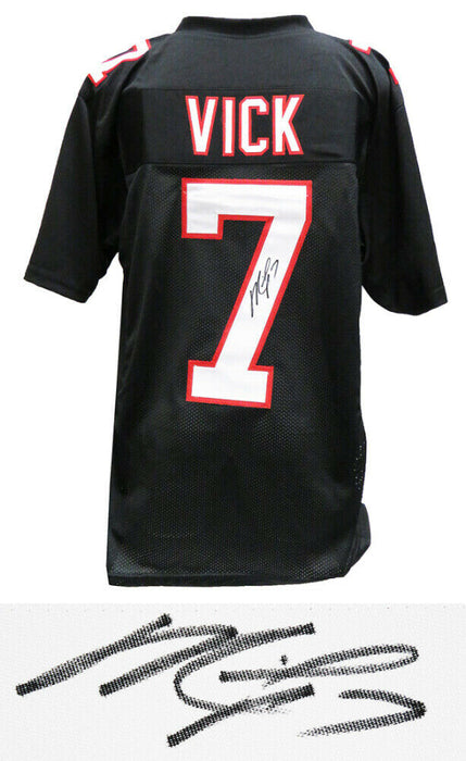 Michael Vick Atlanta Falcons Signed Black Custom Football Jersey (SS COA)