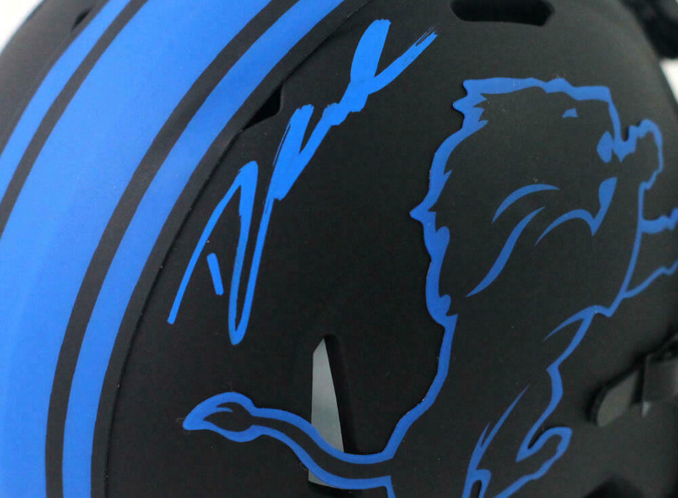D'Andre Swift Detroit Lions Signed Eclipse Speed Mini Helmet (FAN COA)