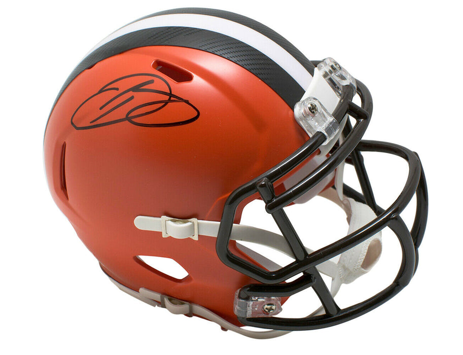 Odell Beckham Jr Cleveland Browns Signed Mini Helmet (JSA COA)