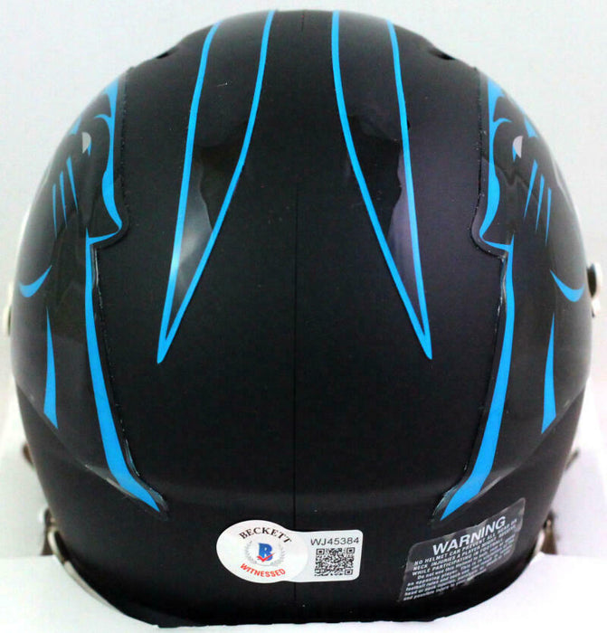 Luke Kuechly Carolina Panthers Signed Flat Black Mini Helmet (BAS COA)