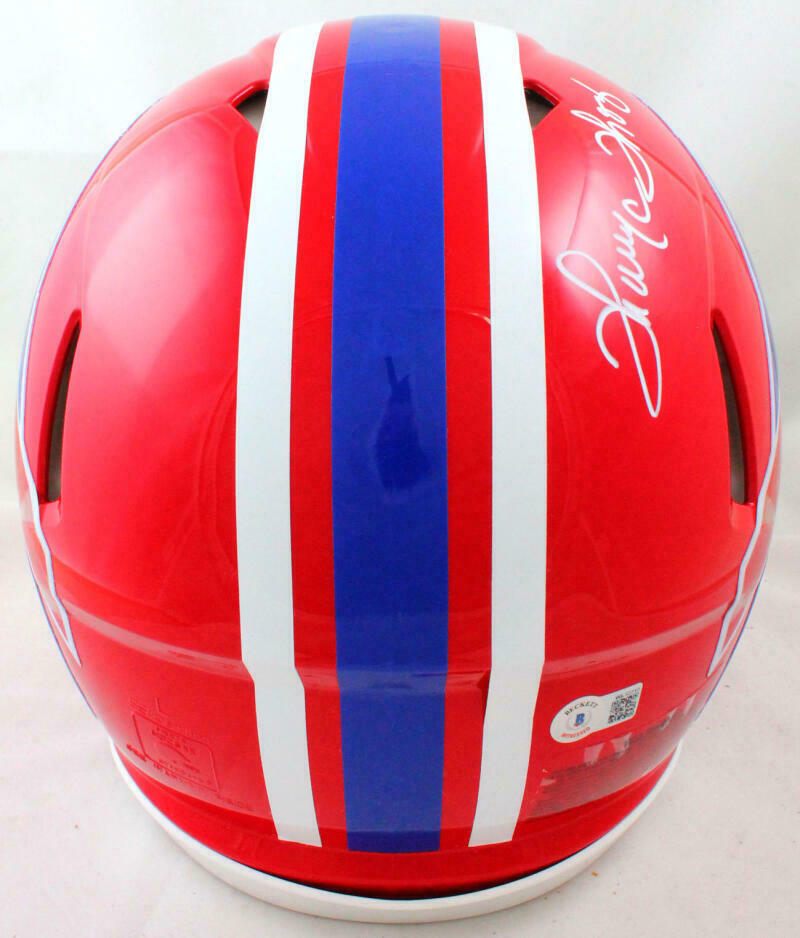 Thurman Thomas Buffalo Bills Signed 87-01 F/S Speed Authentic Helmet (BAS COA)