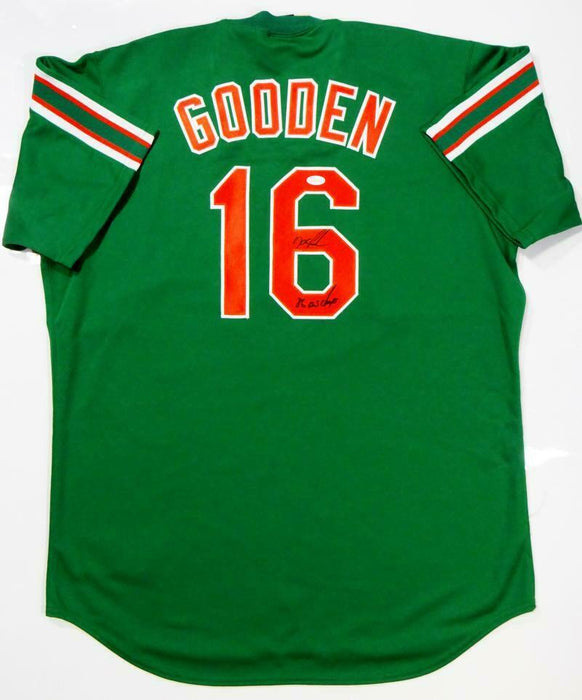 DWIGHT GOODEN SIGNED 1994 NEW YORK METS TEAM ISSUED ROAD JERSEY