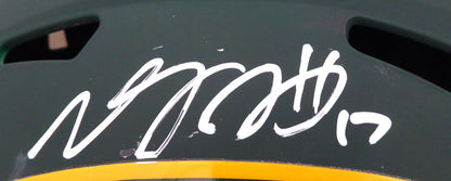 Davante Adams Green Bay Packers Autographed Packers AMP Full Size Helmet (Scuff) T13307 (BAS COA)