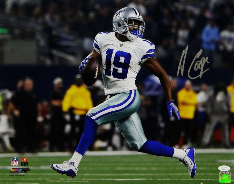 Amari Cooper Autographed Dallas Cowboys White Football NFL Jersey JSA