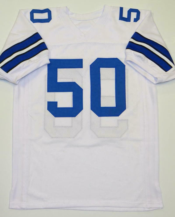 Sean Lee Autographed Dallas Cowboys White Pro Style Jersey- (JSA COA)