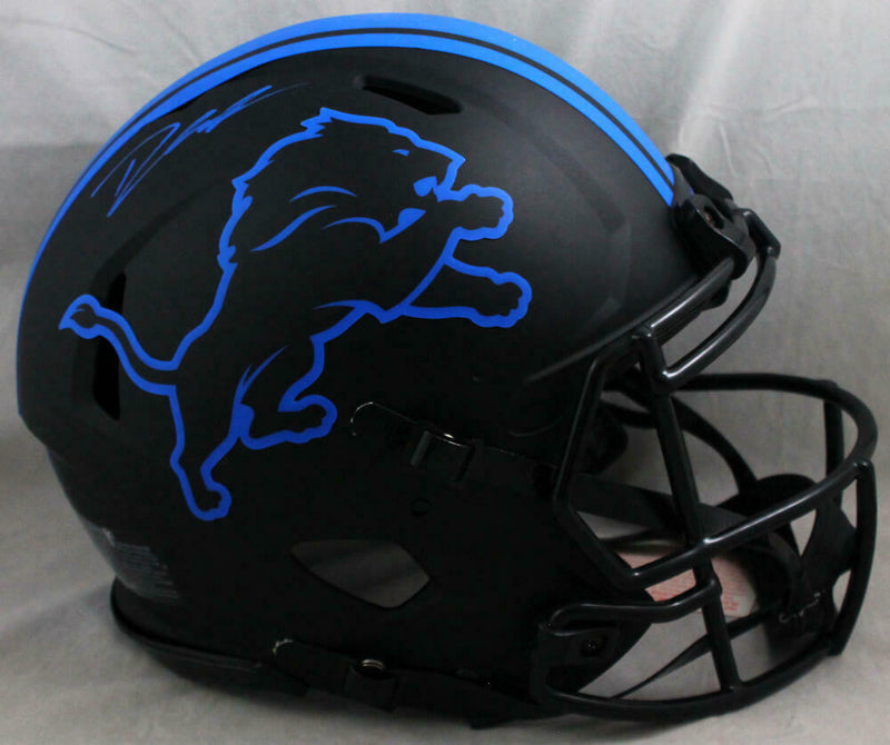 D'Andre Swift Detroit Lions Signed F/S Eclipse Authentic Helmet (FAN COA)