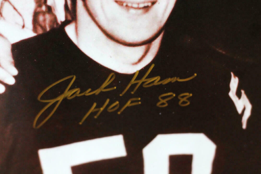 Jack Lambert, Jack Ham, Andy Russell Pittsburgh Steelers Signed 16x20 B&W Photo with 3 Insc (BAS COA)