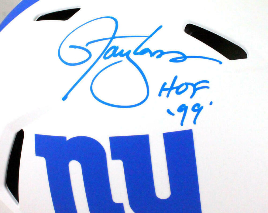 Lawrence Taylor New York Giants Signed Giants Authentic Lunar Full-sized Helmet with HOF *Blue (BAS COA)