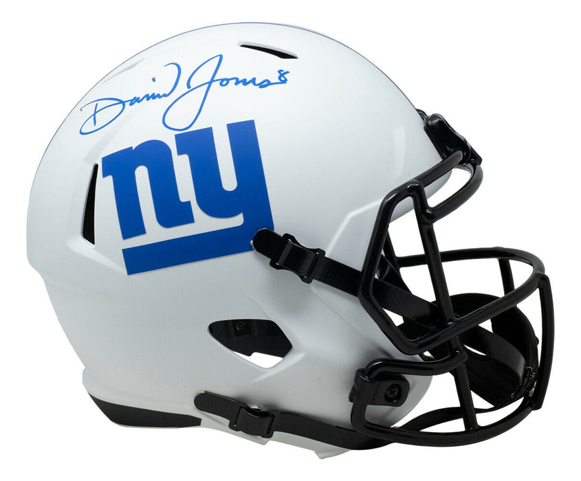 Daniel Jones New York Giants Signed Giants Full-sized Lunar Eclipse Speed Replica Helmet (JSA COA)