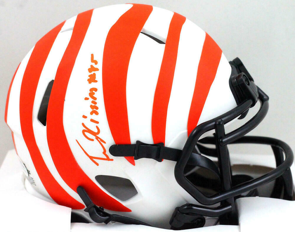 Tee Higgins Signed Autographed Cincinnati Bengals Speed Mini Helmet  (Beckett)