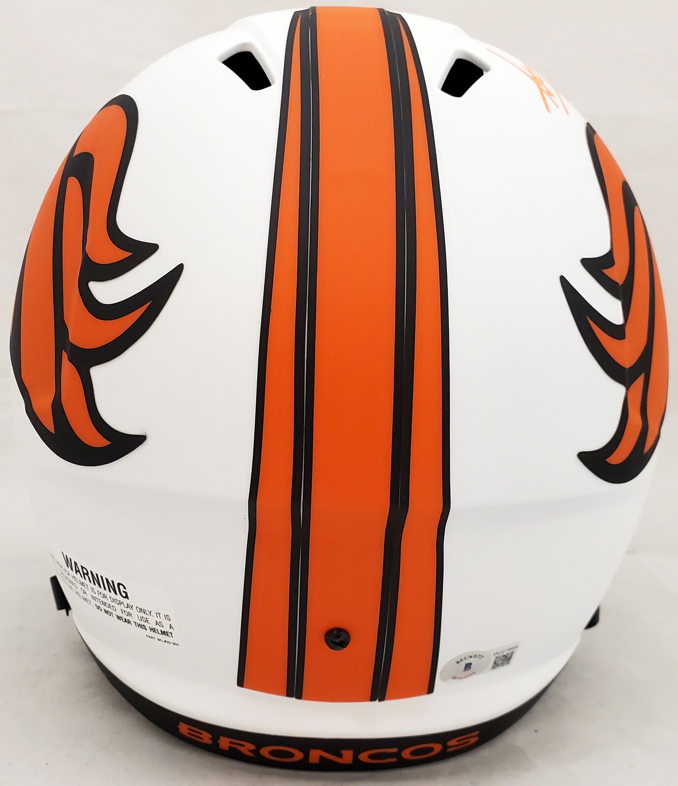 STEVE ATWATER DALLAS COWBOYS LUNAR ECLIPSE FULL SIZE HELMET QR 192617 (BAS COA)