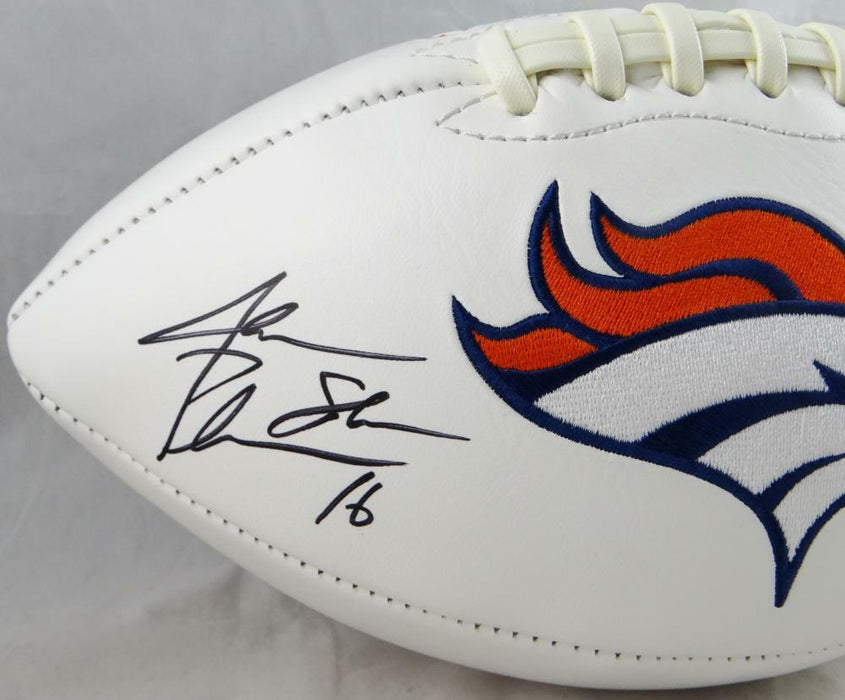 Jake Plummer Denver Broncos Signed Logo Football (BAS COA)
