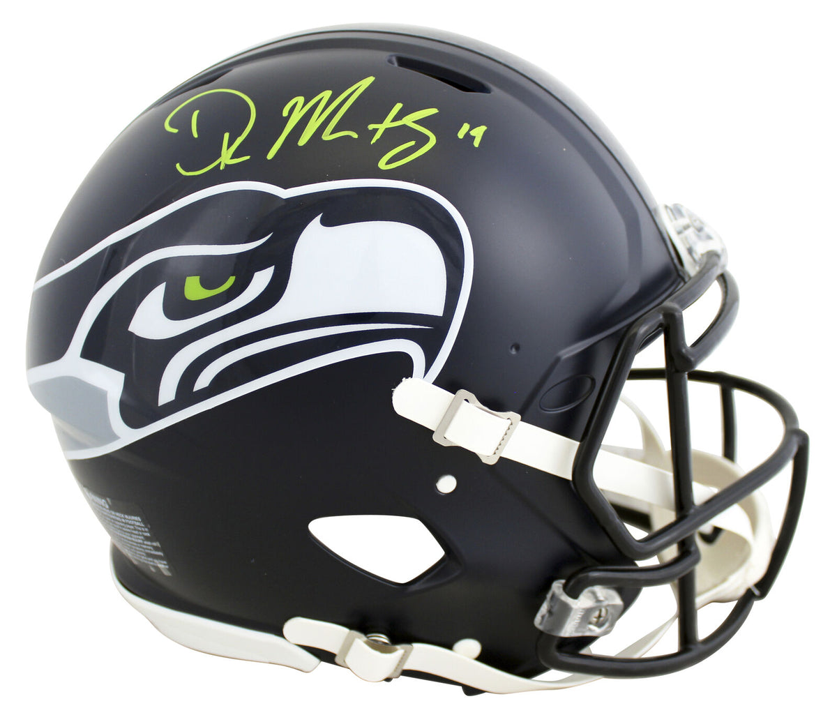 DK Metcalf Autographed Seahawks Eclipse Replica Full-Size Football Helmet -  BAS