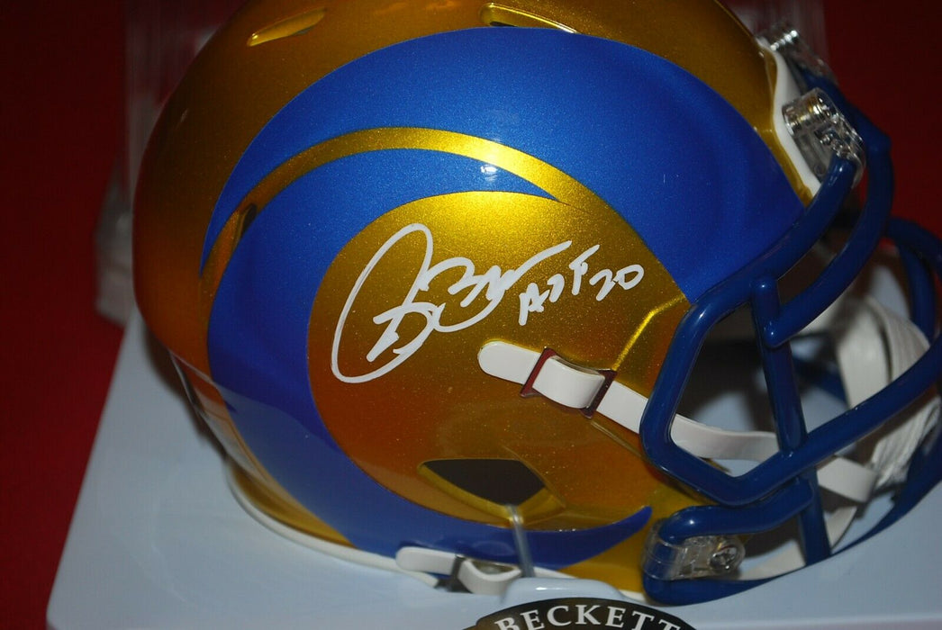 Torry Holt Signed Los Angeles Rams Speed Full Size Lunar NFL Helmet