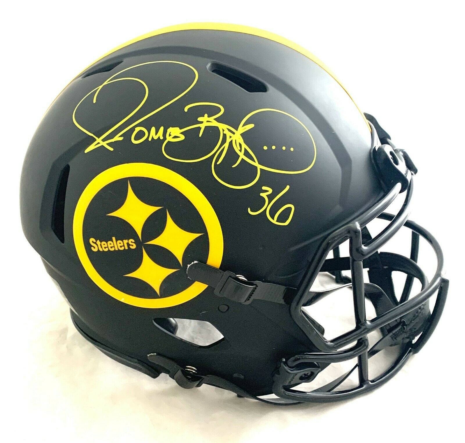 Jerome Bettis Autograph Steelers Eclipse Pro Full Size Helmet – Great  Moments Sports Cards