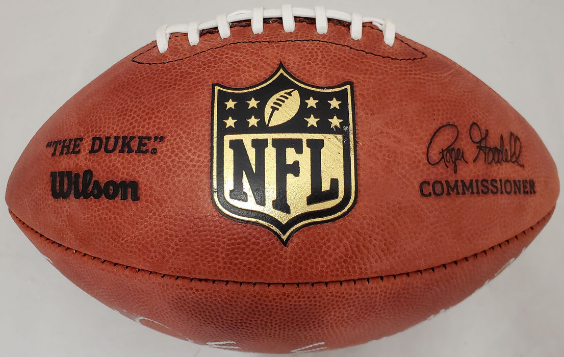Ezekiel Elliot Autographed Dallas Cowboys Signed NFL Leather Football (BAS COA)
