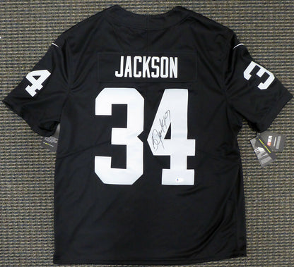 Bo Jackson Oakland Raiders Signed Black Nike Vapor Limited Twill Jersey (BAS COA)