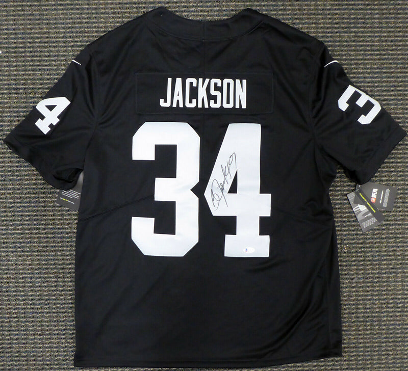 Bo Jackson Oakland Raiders Signed Black Nike Vapor Limited Twill Jersey (BAS COA)