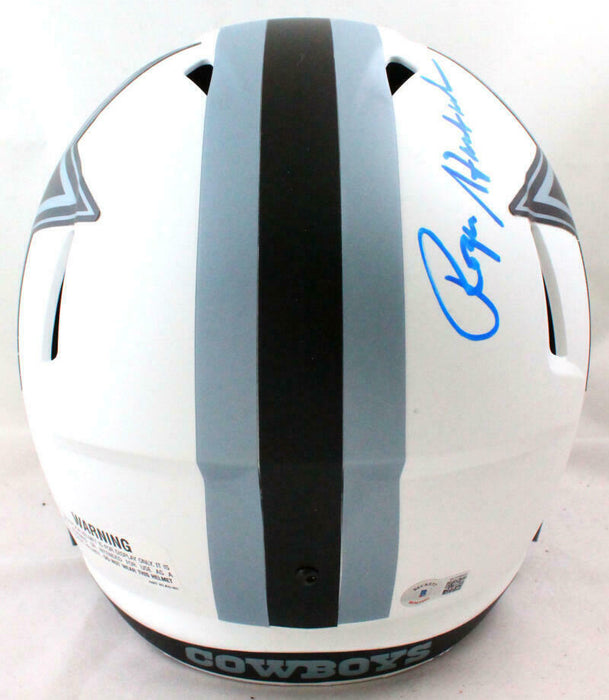 Roger Staubach Autographed Dallas Cowboys Lunar Speed F/S Helmet- BAS COA