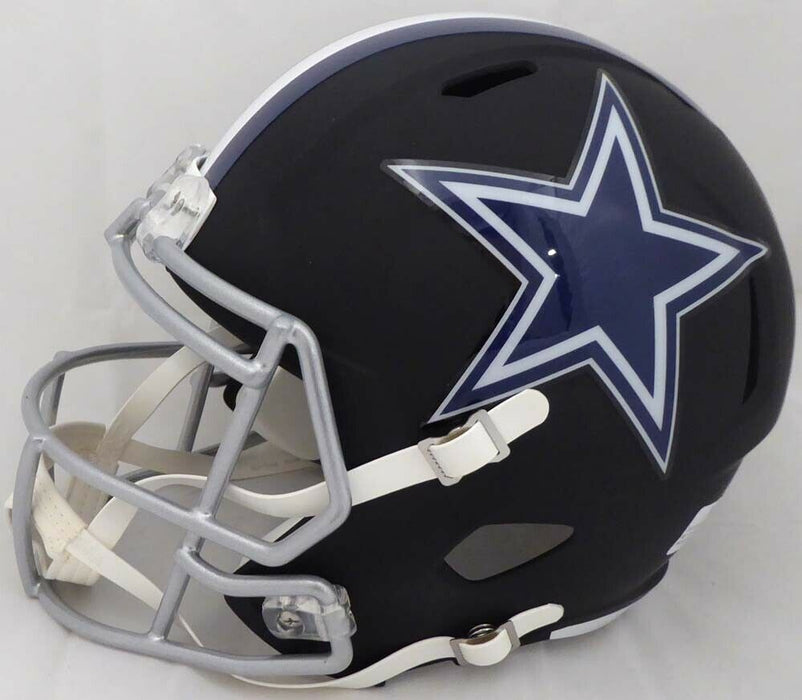 Amari Cooper Autographed Dallas Cowboys Matte Black Full Size Speed Helmet WP301497 (JSA COA)