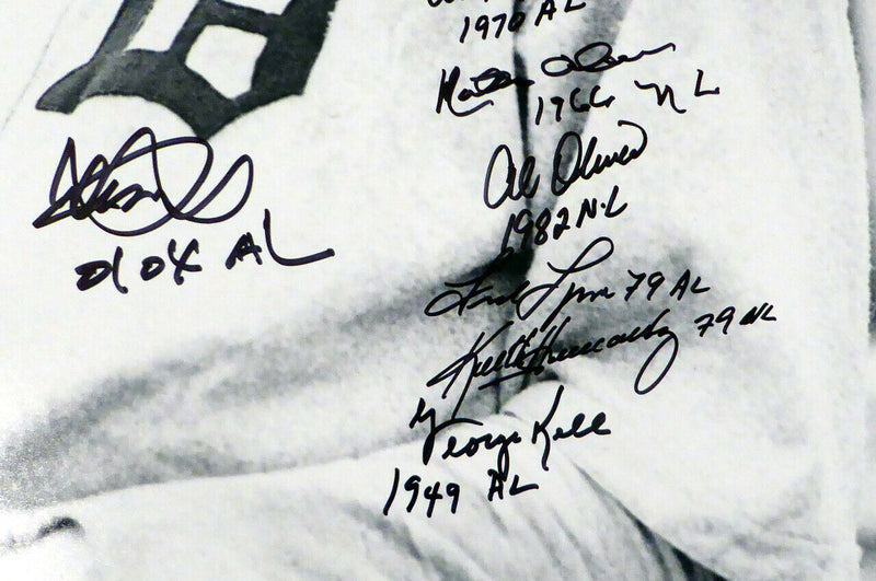 Ichiro Suzuki, Kirby Puckett, Wade Boggs & Al Kaline Detroit Tigers Detroit Tigers Autographed 16x20 Photo With 20 Signatures Including Stock #19081 (PSA/DNA COA)