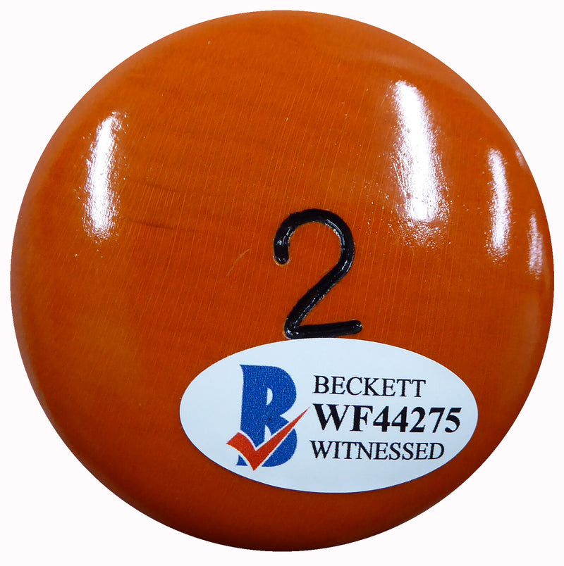 ALEX BREGMAN HOUSTON ASTROS AUTOGRAPHED ORANGE MARUCCI GAME MODEL BAT 185860 (BAS COA)