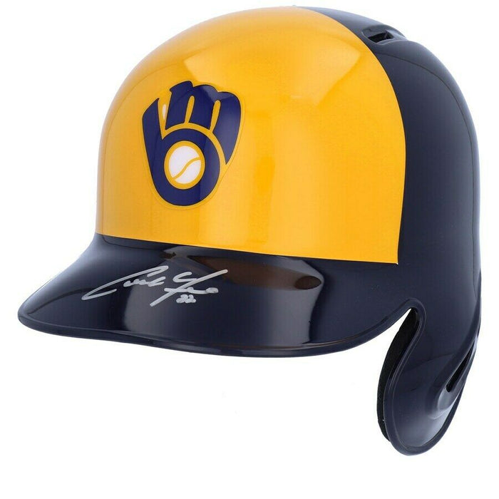 Christian Yelich Milwaukee Brewers Signed Batting Helmet (FAN COA)