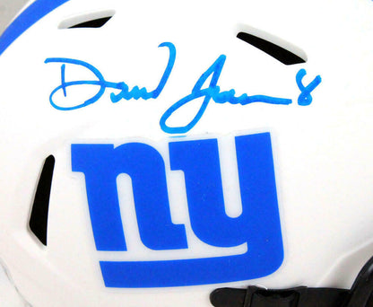 Daniel Jones New York Giants Signed New York Giants Lunar Speed Mini Helmet *Blue (BAS COA)