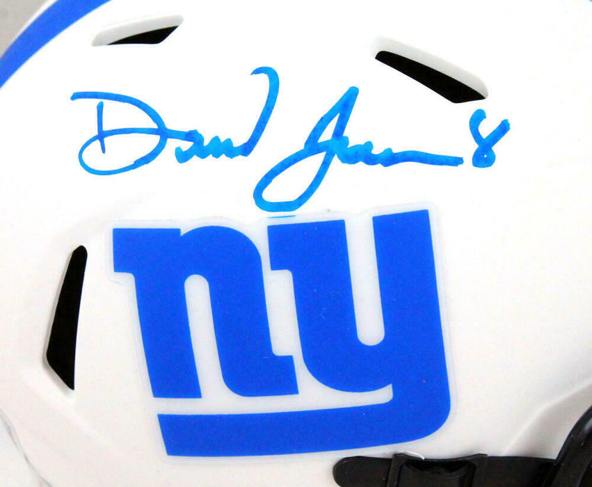Daniel Jones New York Giants Signed New York Giants Lunar Speed Mini Helmet *Blue (BAS COA)
