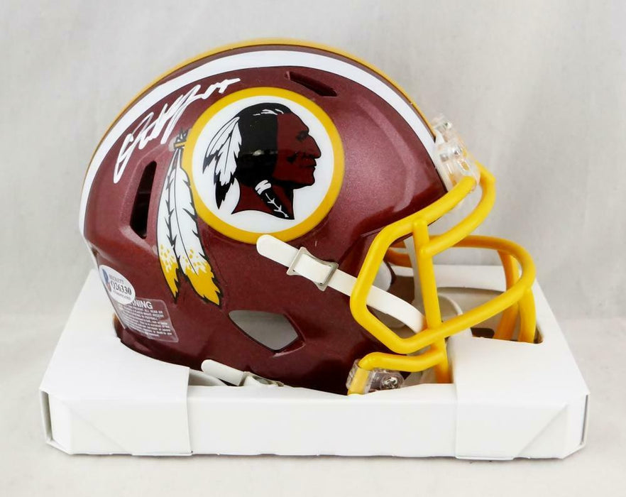 Dwayne Haskins Washington Redskins Signed Redskins Speed Mini Helmet *White (BAS COA)