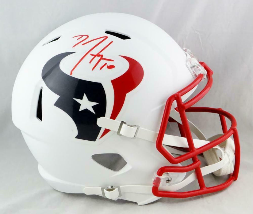 DeAndre Hopkins Houston Texans Signed Flat White Speed F/S Helmet (JSA COA)