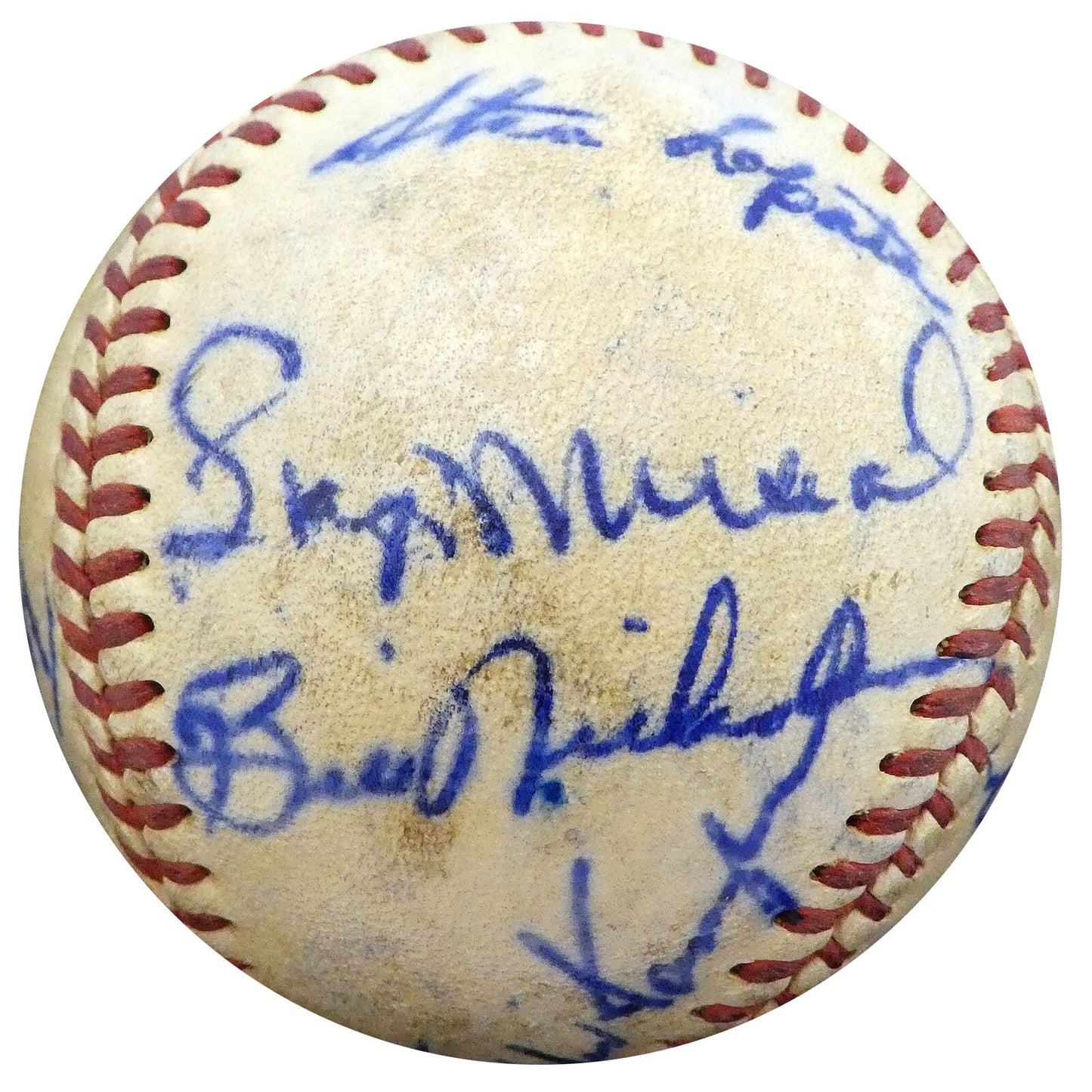 1950 Cardinals St. Louis Cardinals Signed Stan Musial Baseball with 19 Signatures A52636 (BAS COA), , 