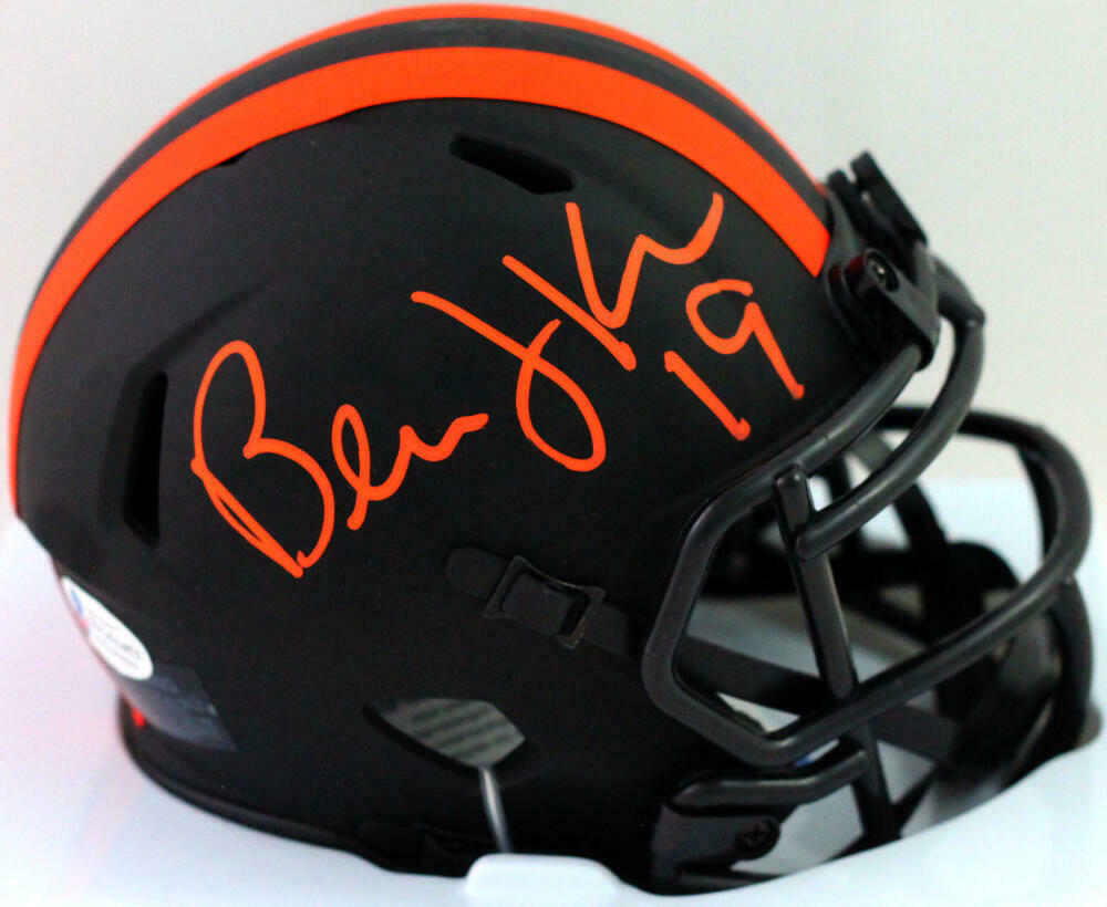 Bernie Kosar Signed White Eclipse Mini Helmet – GPS Sports Gallery