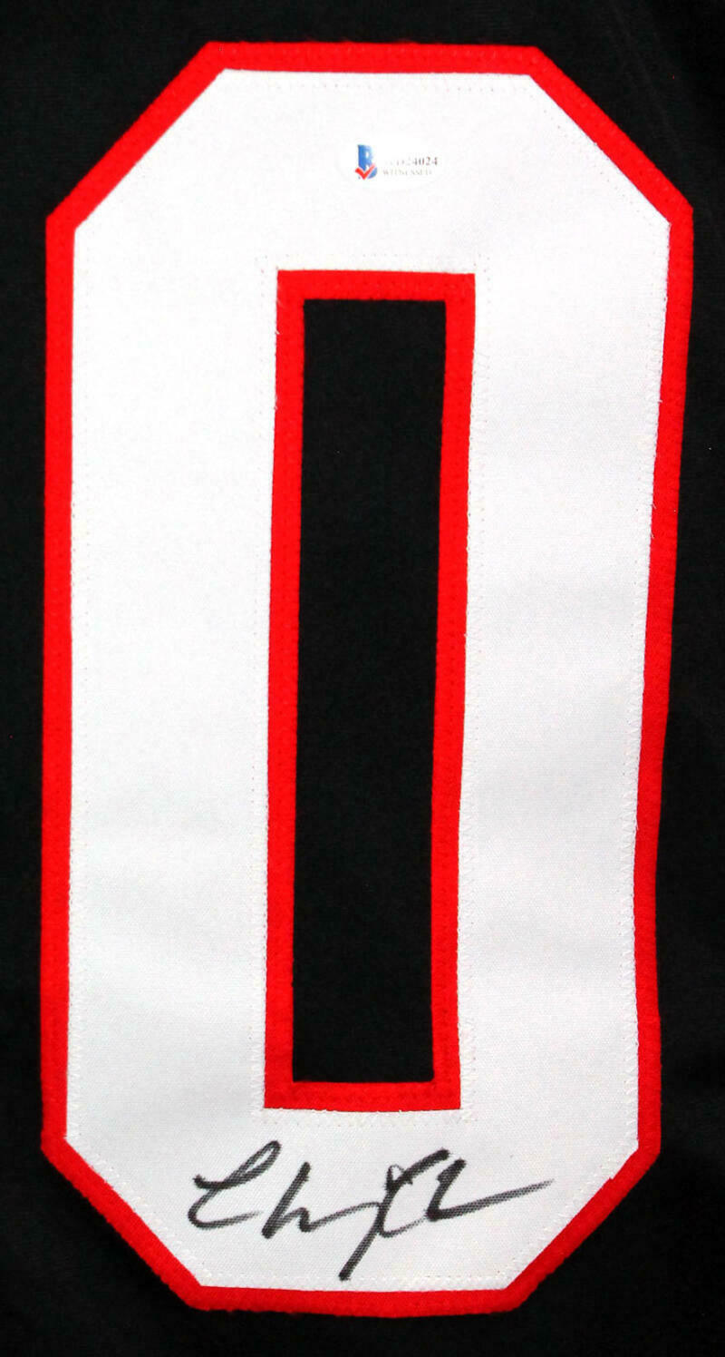 Chevy Chase Autographed Black Hockey Style Jersey (BAS COA)