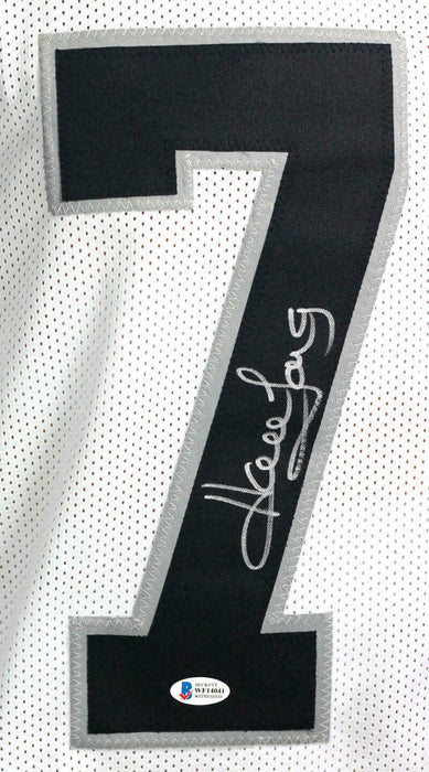 Howie Long Oakland Raiders Signed White Pro Style Jersey BAS COA