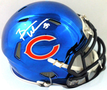 Brian Urlacher Chicago Bears Signed Chrome Mini Helmet (BAS COA)