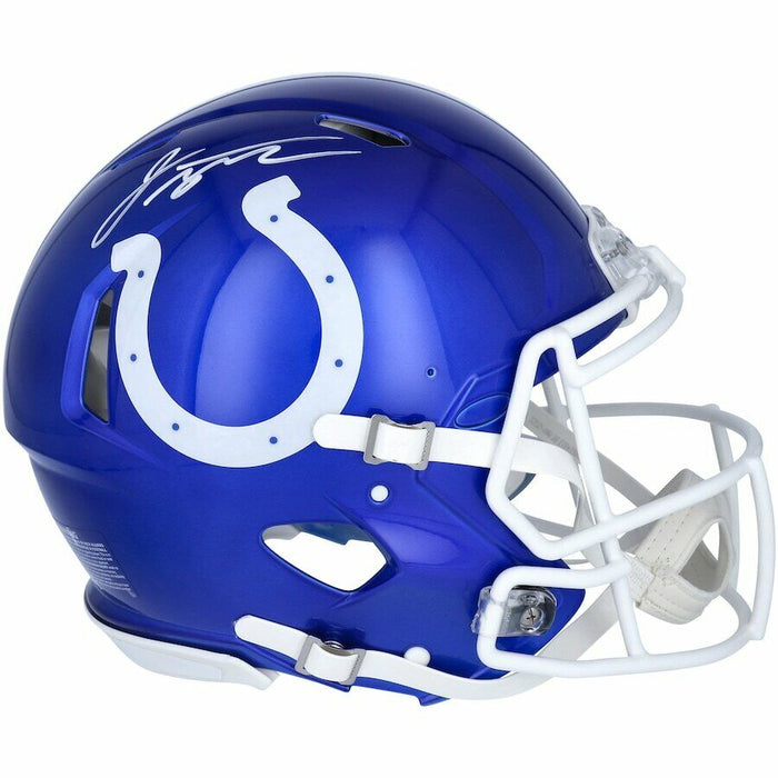 Jonathan Taylor Indianapolis Colts Signed Speed Authentic Flash Helmet FAN COA (Baltimore)