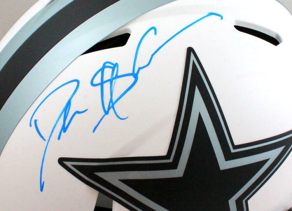 Deion Sanders Signed Dallas Cowboys Lunar Authentic F/S Helmet-(BAS COA)
