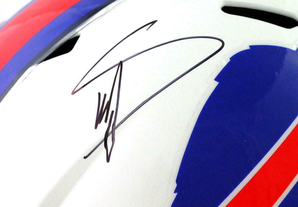 Stefon Diggs Buffalo Bills Signed Full Size Speed Helmet (BAS COA)