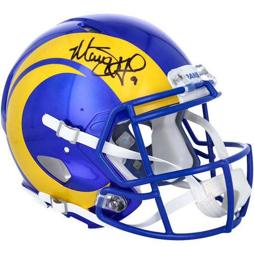Aaron Donald Los Angeles Rams Signed Full Size Blue Speed Replica Helm —  Ultimate Autographs