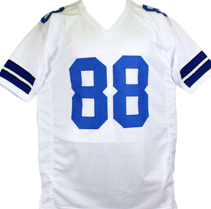 Michael Irvin Autographed Dallas Cowboys White Pro Style Stat Jersey- (BAS COA)