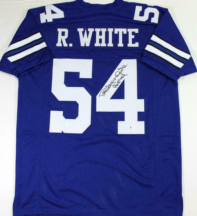 Randy White Autographed Dallas Cowboys Blue Pro Style Jersey w/HOF -BAS COA