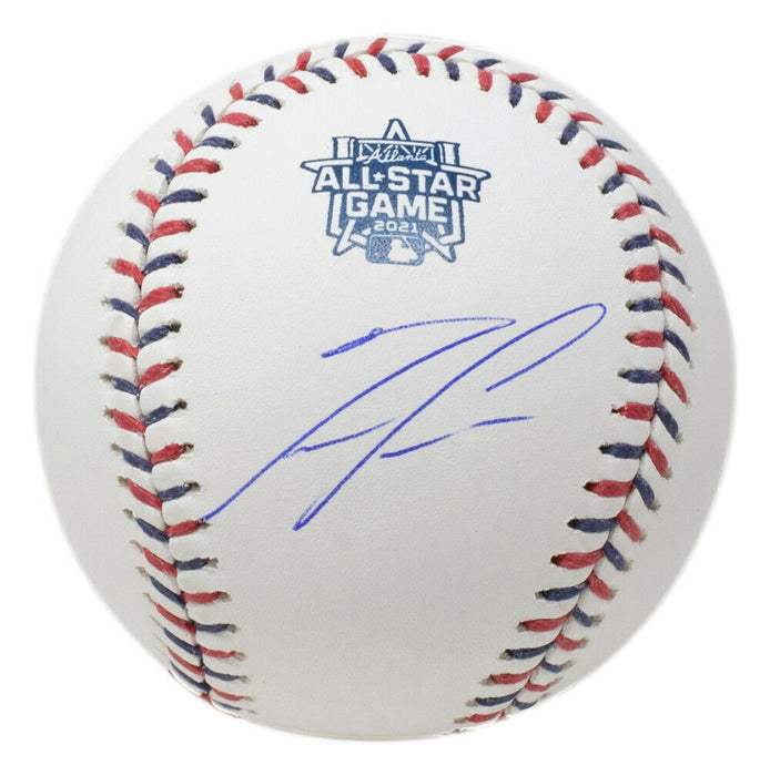 Ronald Acuna Jr. Atlanta Braves Signed 2021 All Star Game MLB Baseball w/Case (BAS COA)