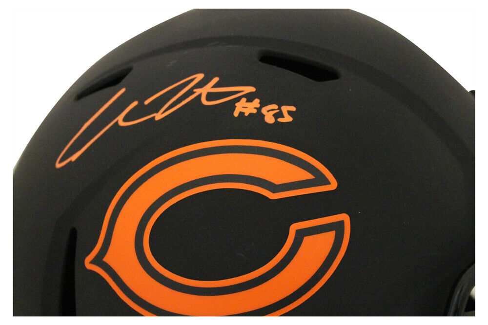 Cole Kmet Chicago Bears Signed F/S Eclipse Helmet (BAS COA)