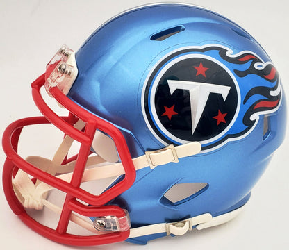 Ryan Tannehill Tennessee Titans Signed Flash Blue Speed Mini Helmet WN46893 (BAS COA)