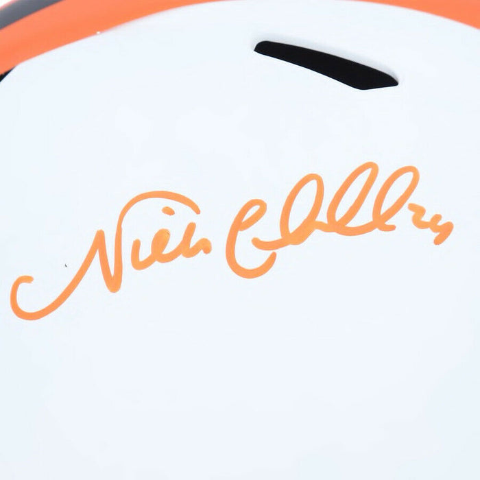 NICK CHUBB Cleveland Browns Signed Lunar Eclipse Speed Helmet (FAN COA)
